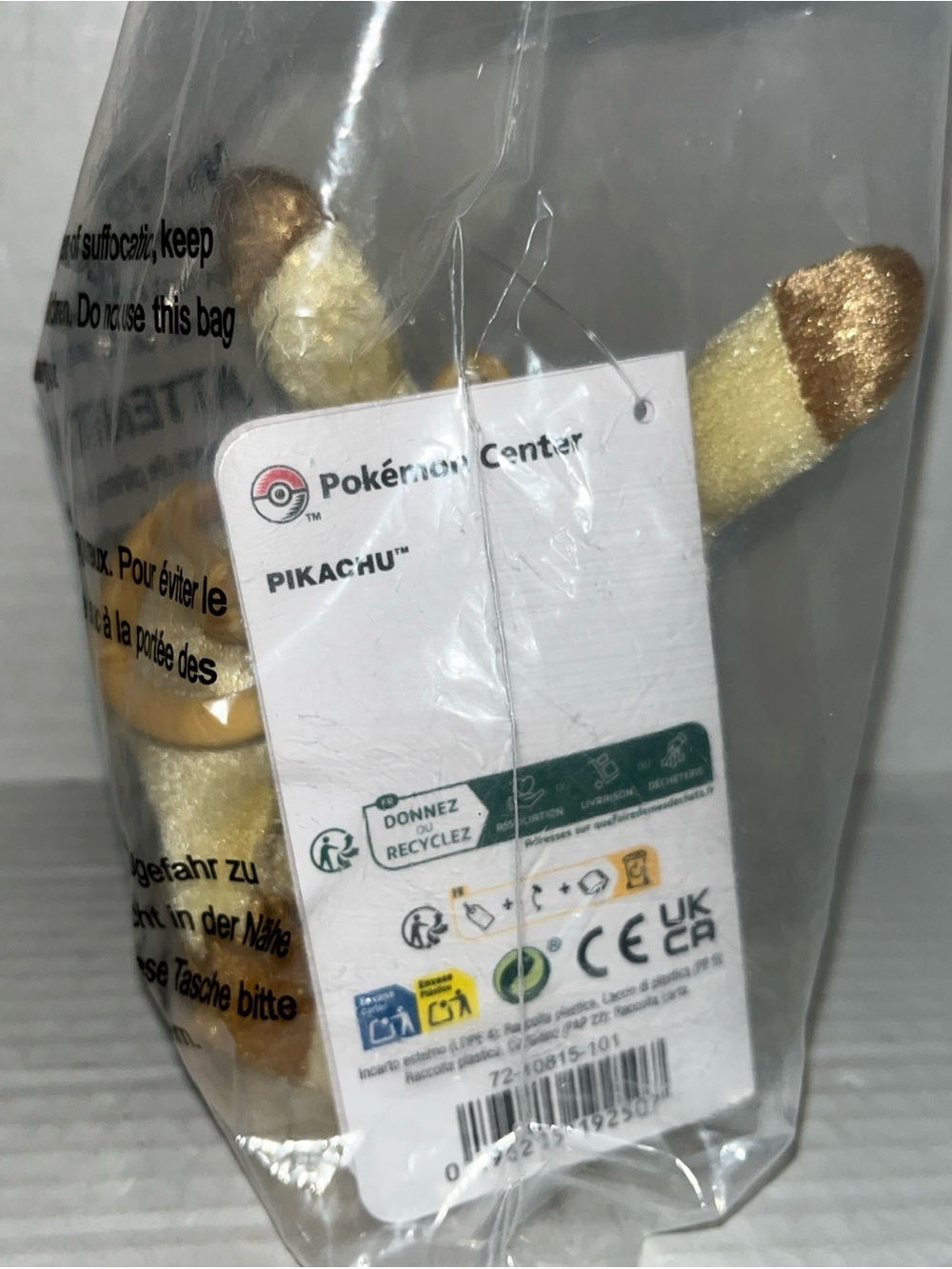 Pokemon Center Pikachu 30th Celebration Plush Key Chain New Sealed 5” - Picture 3 of 4